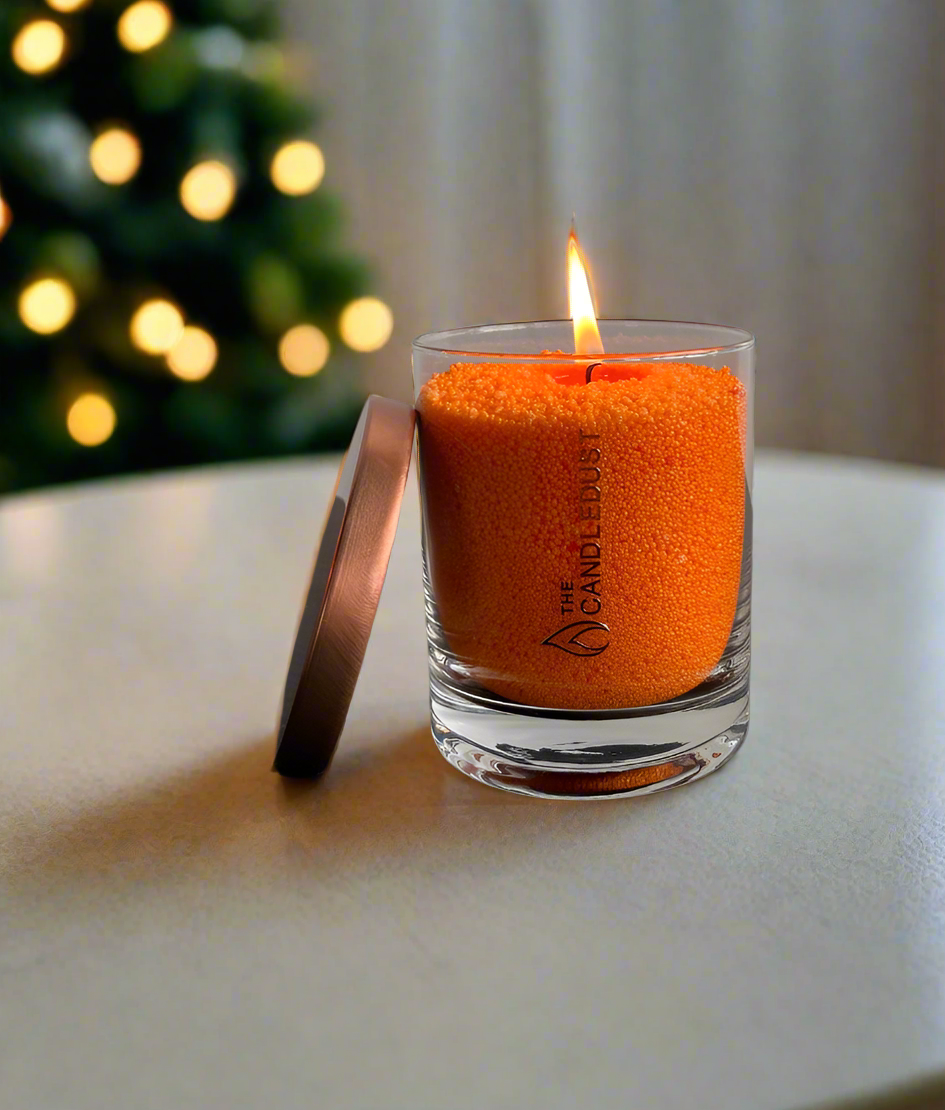Amber Glow – Luxury Scented Candle in Glass (Unscented)