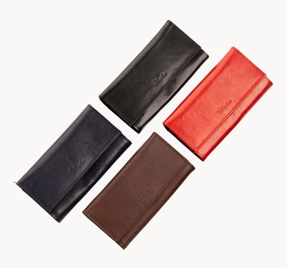 Leather Wallet with Mirror – Luxury Edition