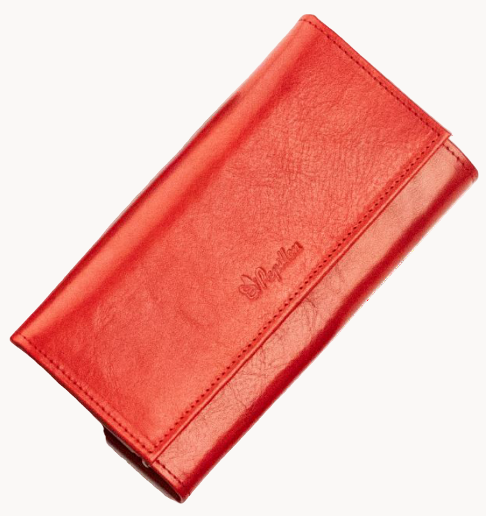 Leather Wallet with Mirror – Luxury Edition