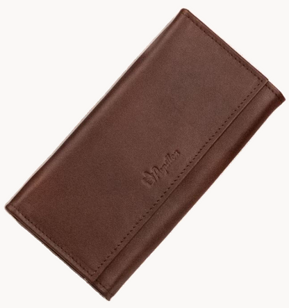 Leather Wallet with Mirror – Luxury Edition