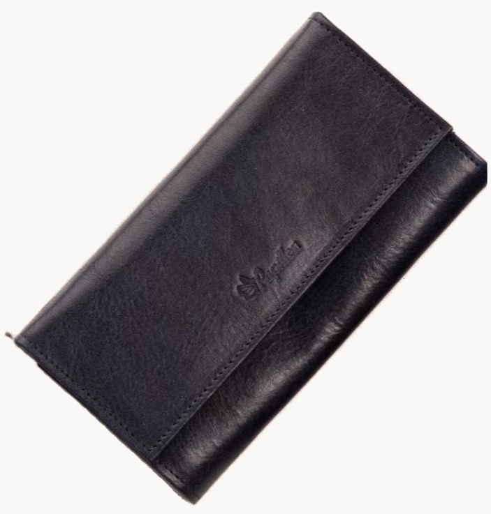 Leather Wallet with Mirror – Luxury Edition