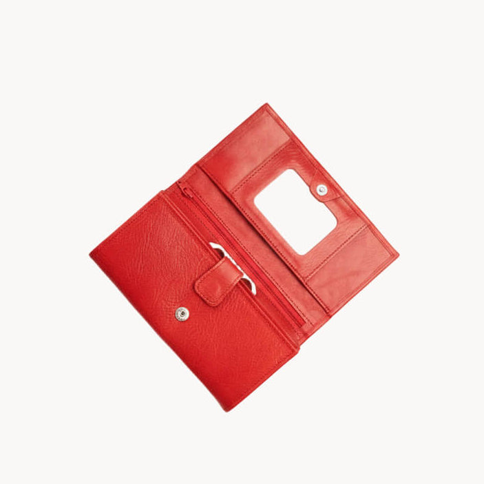 Leather Wallet with Mirror – Luxury Edition