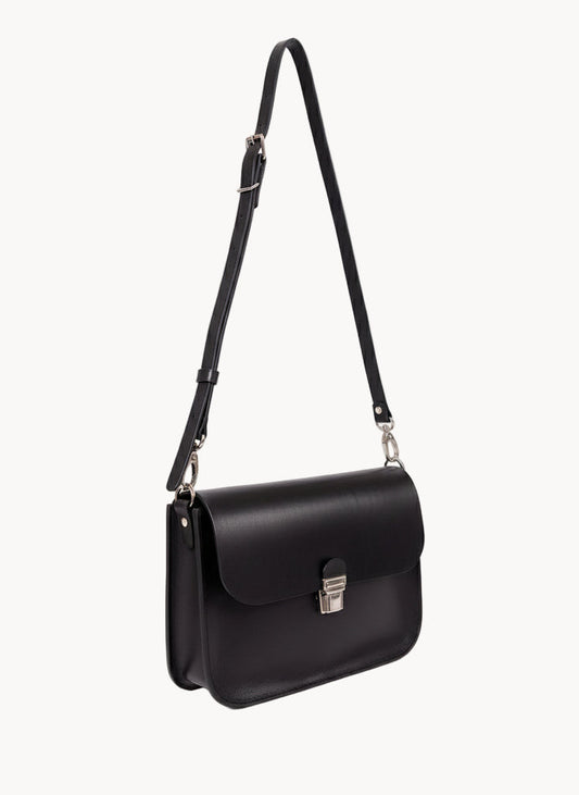 ASTORIA Handbag with Old-Fashioned Buckle - Black