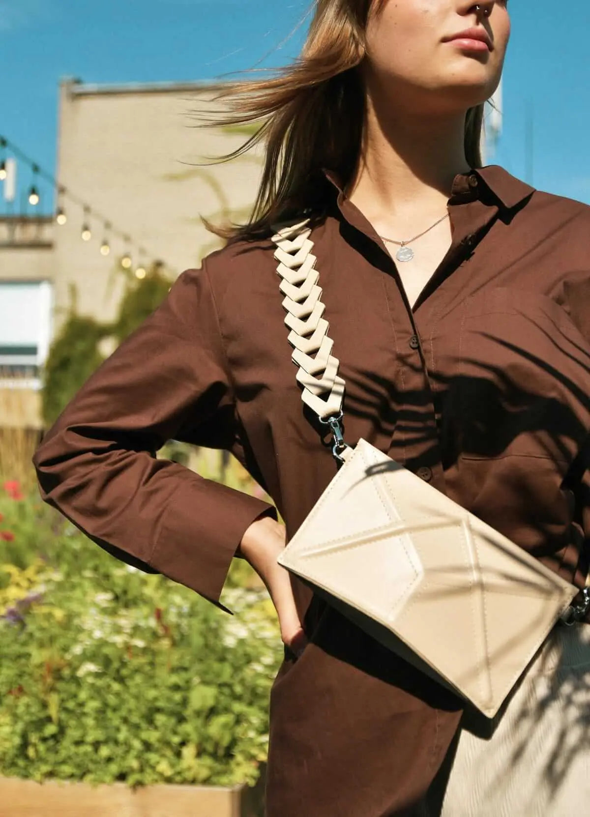 Facet Clutch – Luxury evening bag in leather extra foto