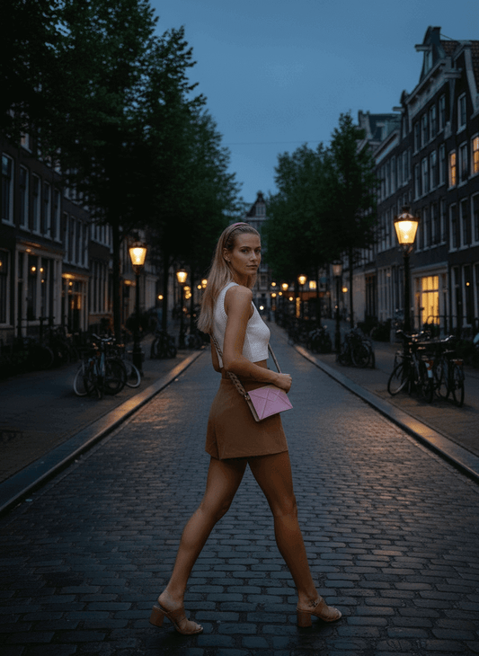 Facet Clutch – Luxury evening bag in leather