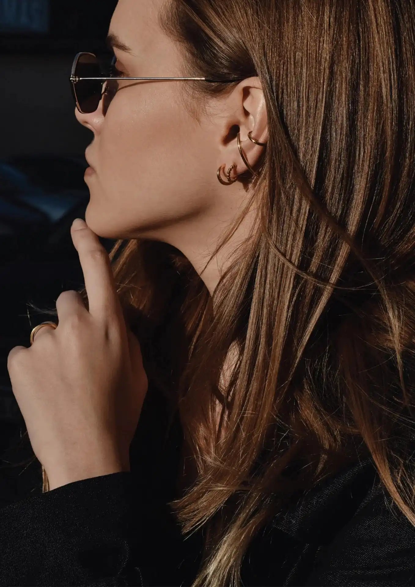 Line Ear Cuff - Gold