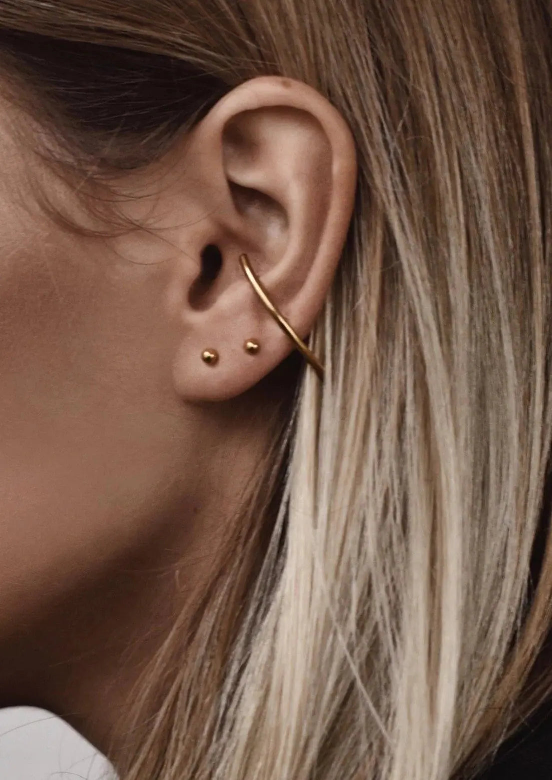 Radius Earrings - Gold extra foto